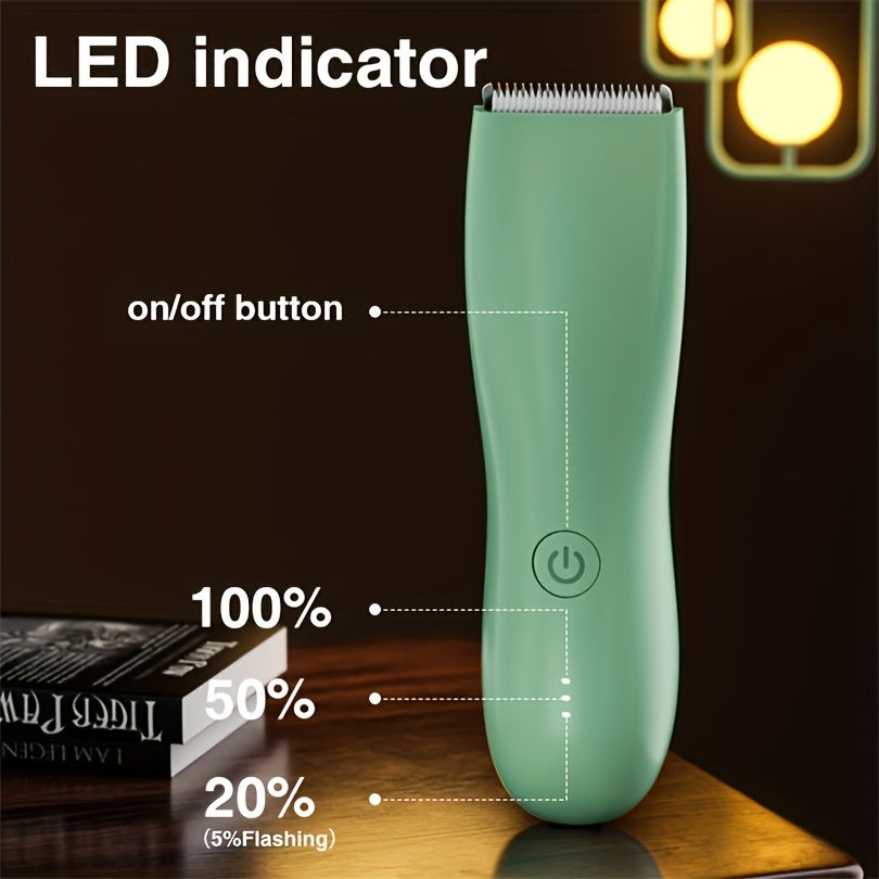 1pc XMAX Multipurpose Electric Hair Trimmer for Men - USB Rechargeable Lithium Battery, 800mAh, with Limit Comb for Beard, Face, Body, and Intimate Areas