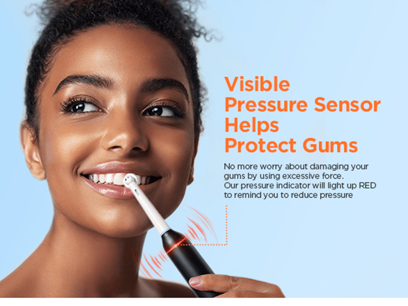 Bitvae Rotating Electric Toothbrush 2 Packs for Adults with Pressure Sensor, Gifts for Men/Women, 5 Modes Rechargeable Power Toothbrush with 8 Brush Heads, R2