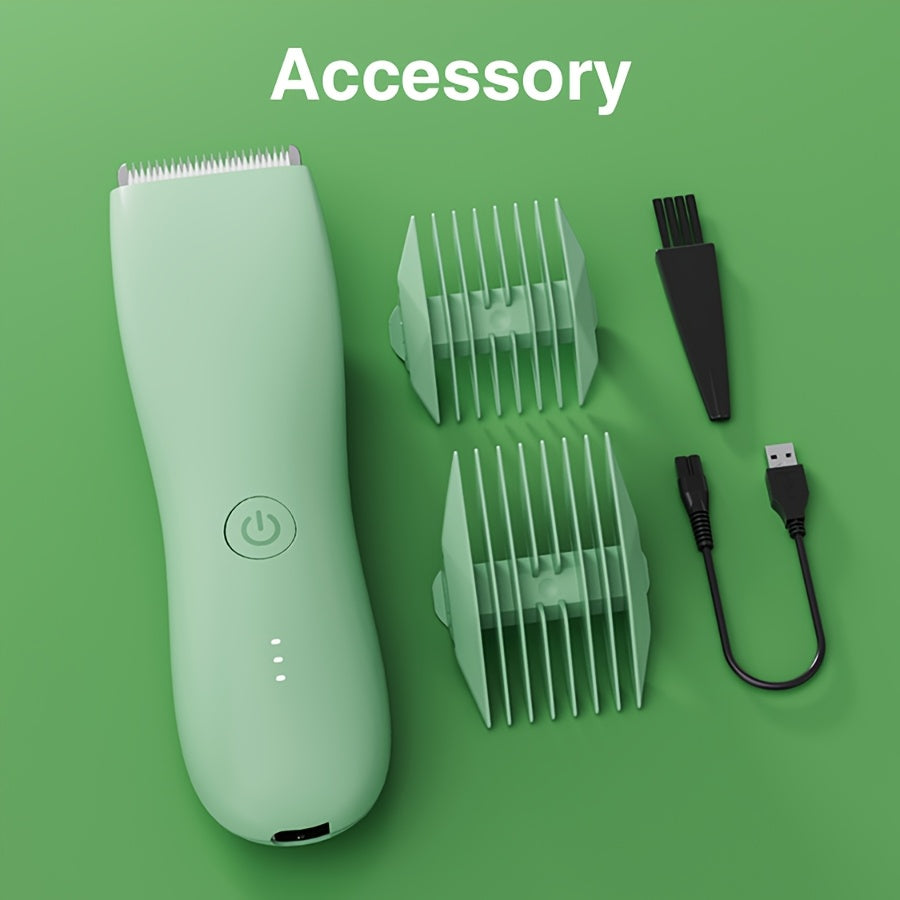 1pc XMAX Multipurpose Electric Hair Trimmer for Men - USB Rechargeable Lithium Battery, 800mAh, with Limit Comb for Beard, Face, Body, and Intimate Areas
