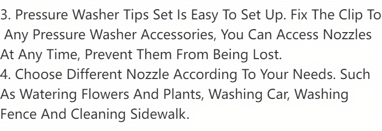 7-Nozzle Tips High-Pressure Washer Tips Tool Set - Nozzles & Hose Attachments with 1/4 Inch Quick Connect, 4000 PSI, Nozzle Holder for Efficient Cleaning