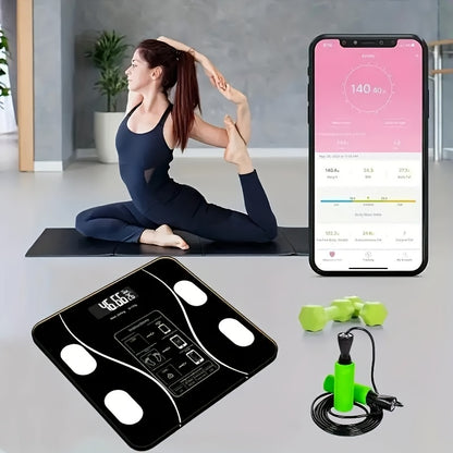 Smart Wireless LED Weight Scale with Durable Battery - Track Your Progress, Ideal for Daily Fitness & Family Use, USB Rechargeable